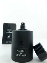 Amber and Leather - Eau De Parfum Spray (100 ml - 3.4Fl oz) by Maison Alhambra (Lattafa) - Al-Rashad Inc