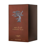Box of Eternal Oud - Eau De Parfum Spray (100 ml - 3.4Fl oz) by Lattafa