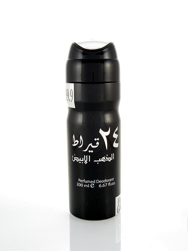 24 Carat White Gold - Deodorant Perfumed Spray (200 ml/6.67 fl.oz) by Lattafa - Al-Rashad Inc