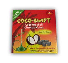 Coco-Swift Coconut Shell Charcoal Cubes  (for incense/Shisha) 1 Kg