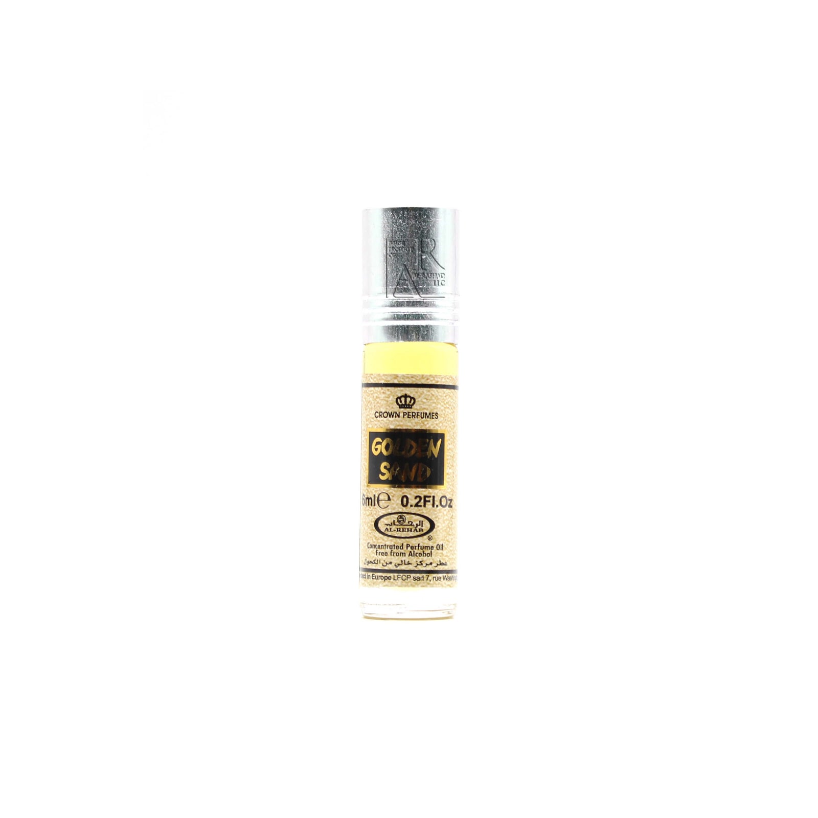 Golden Sand Al Rehab Parfümöl – 3 Ml, Orientalischer Duft Mit Mandarine, Pfirsich, Vanille & Moschus
