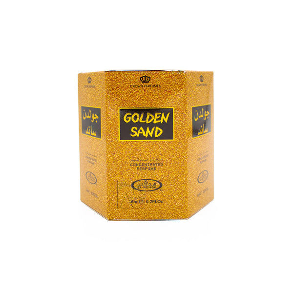 Box of 6 Golden Sand - 6ml (.2oz) Roll-on Perfume Oil by Al-Rehab