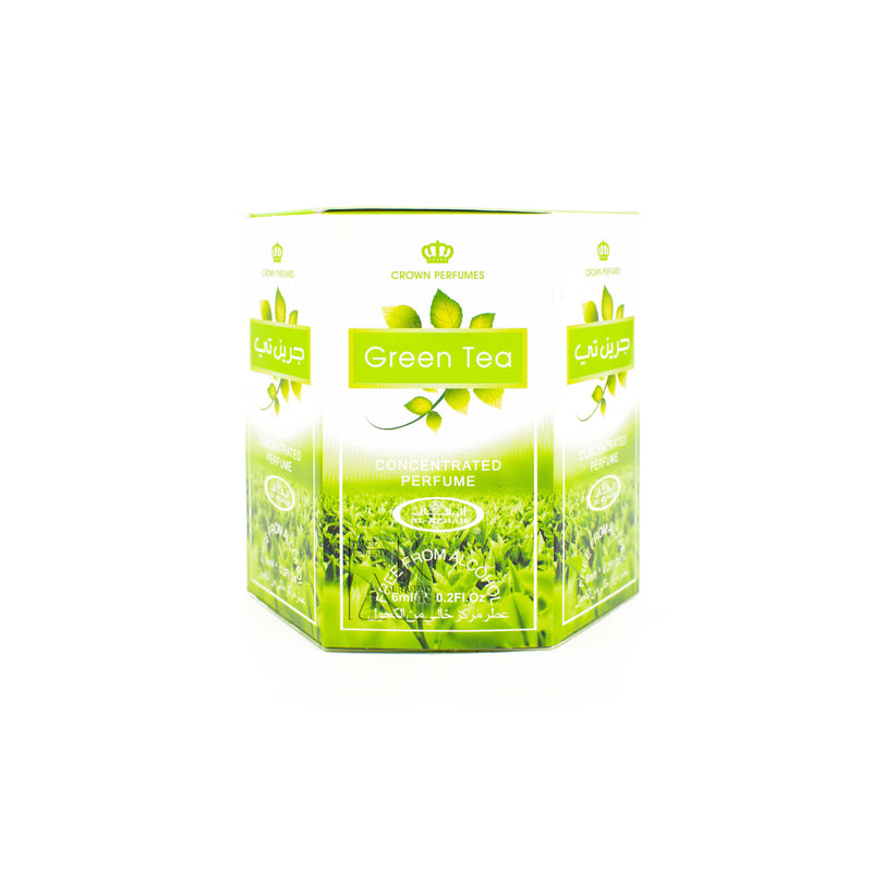 Box of 6 Green Tea - 6ml (.2oz) Roll-on Perfume Oil by Al-Rehab