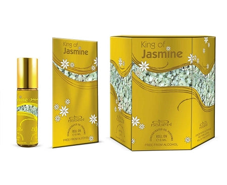 King of Jasmine - Box 6 x 6 ml Roll-on Perfume Oil by Nabeel