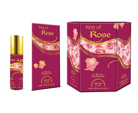 King of Rose - Box 6 x 6 ml Roll-on Perfume Oil by Nabeel