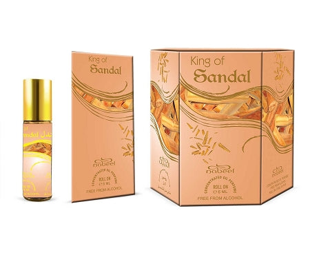 King of Sandal - Box 6 x 6 ml Roll-on Perfume Oil by Nabeel