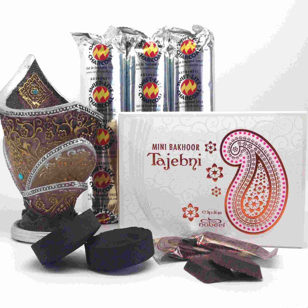 Mini Bakhoor TAJEBNI Incense Gift Set by Nabeel