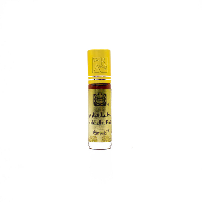 Bottle of Mukhallat Faris - 6ml Roll-on Perfume Oil by Surrati