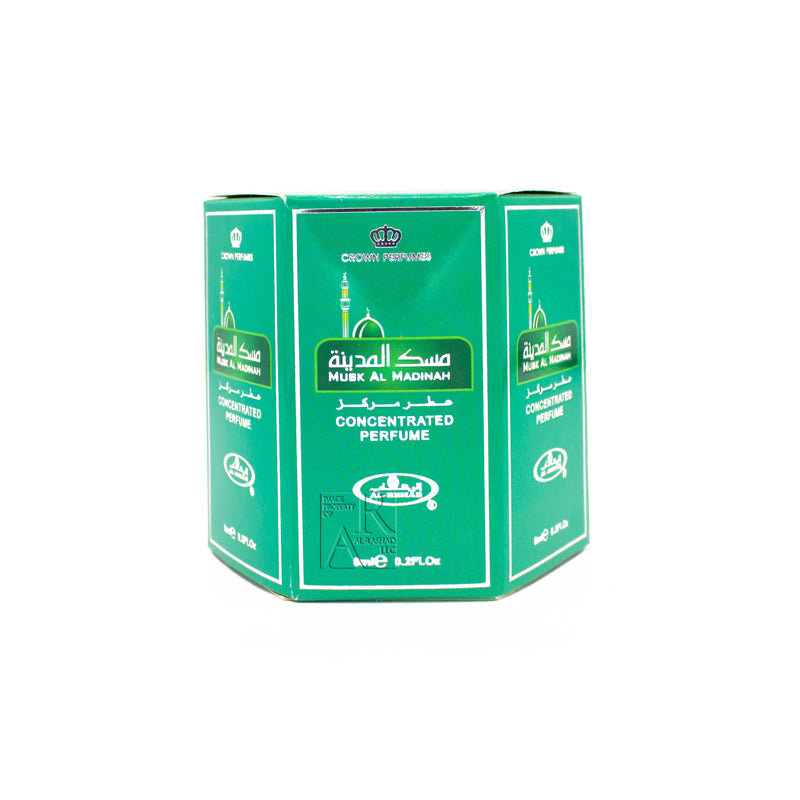 Box of 6 Musk Al Madinah  - 6ml (.2oz) Roll-on Perfume Oil by Al-Rehab