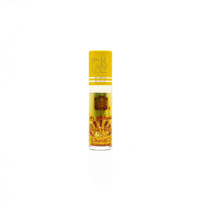 Bottle of Musky Rose - 6ml Roll-on Perfume Oil by Surrati