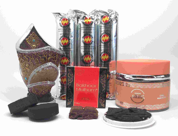 NABEEL (Touch Me) OUDH and MULHUM BAKHOOR Incense Gift Set