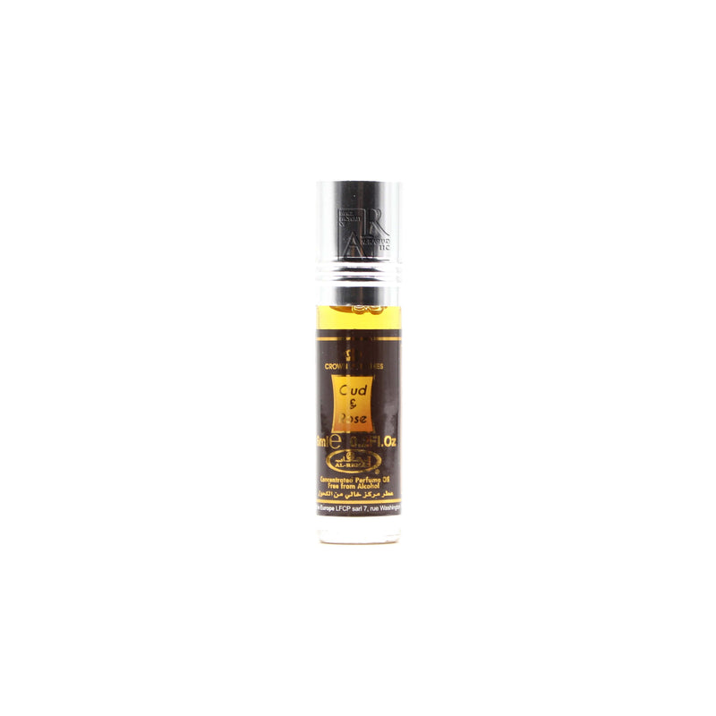 Bottle of Oud & Rose - 6ml (.2oz) Roll-on Perfume Oil by Al-Rehab