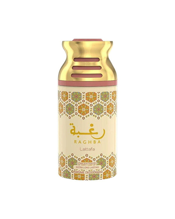 Raghba - Deodorant Concentrated Perfumed Spray (250 ml/9 fl.oz) by Lattafa