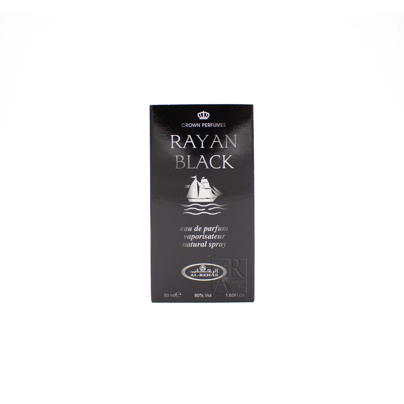 Rayan Black - Al-Rehab Eau De Natural Perfume Spray- 50 ml (1.65 fl. oz)
