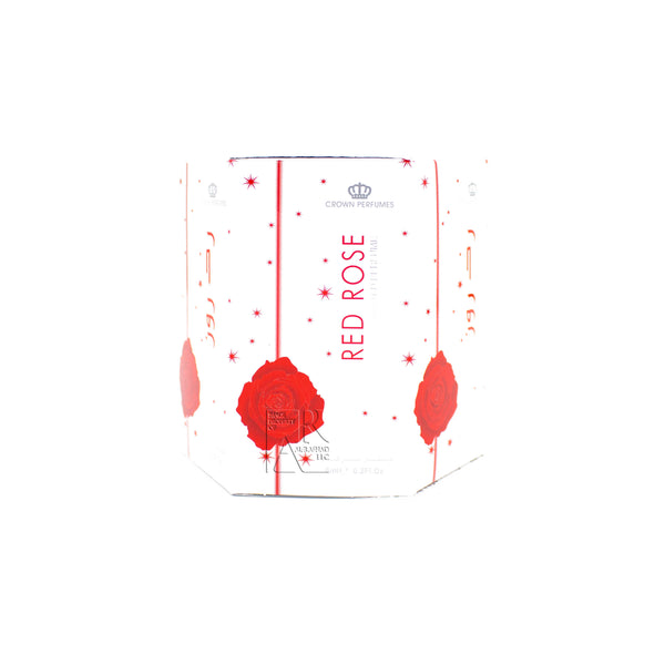 Box of 6 Red Rose - 6ml (.2oz) Roll-on Perfume Oil by Al-Rehab