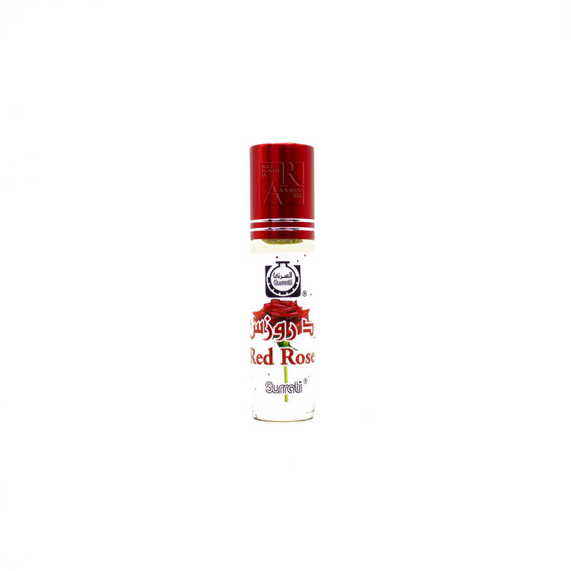 Bottle of Red Rose - 6ml Roll-on Perfume Oil by Surrati 