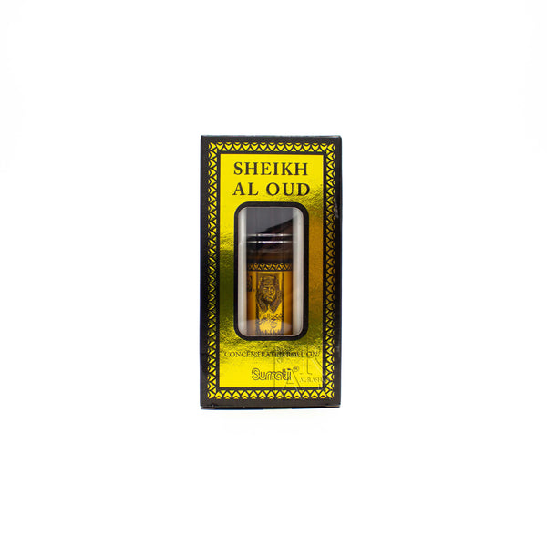 Box of Sheikh Al Oud - 6ml Roll-on Perfume Oil by Surrati   