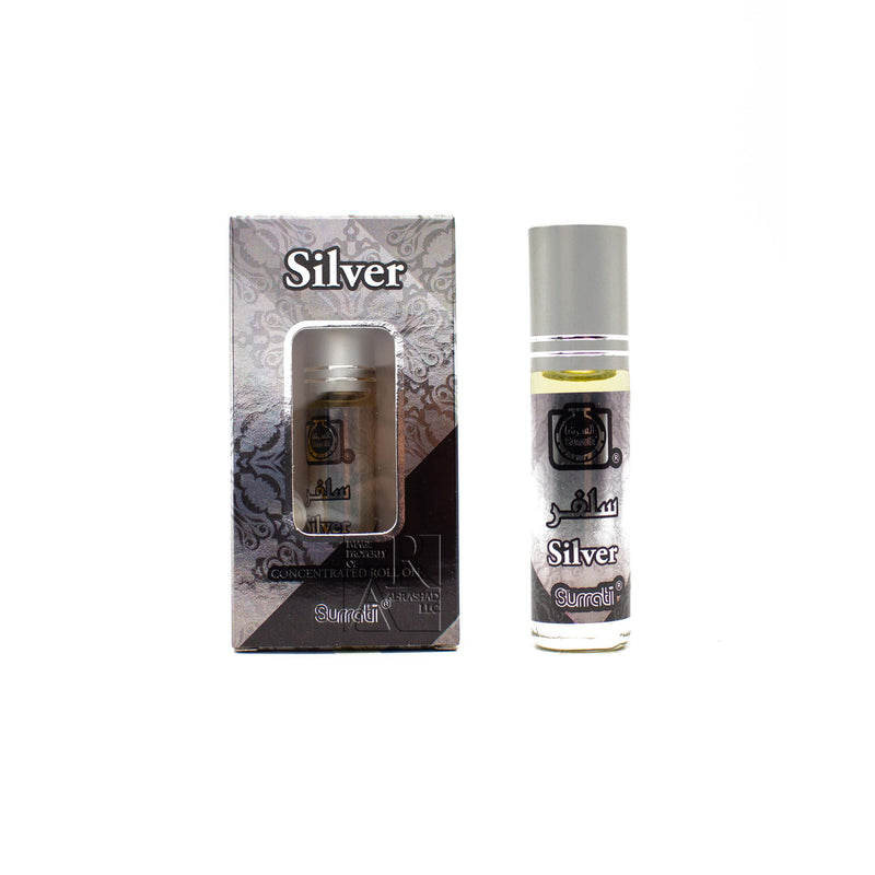 Silver ml Roll-on Perfume Oil by Surrati