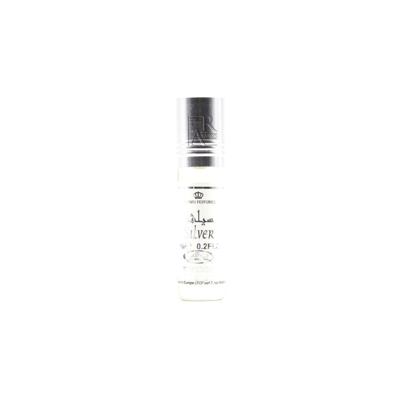 Bottle of Silver - 6ml (.2 oz) Perfume Oil by Al-Rehab