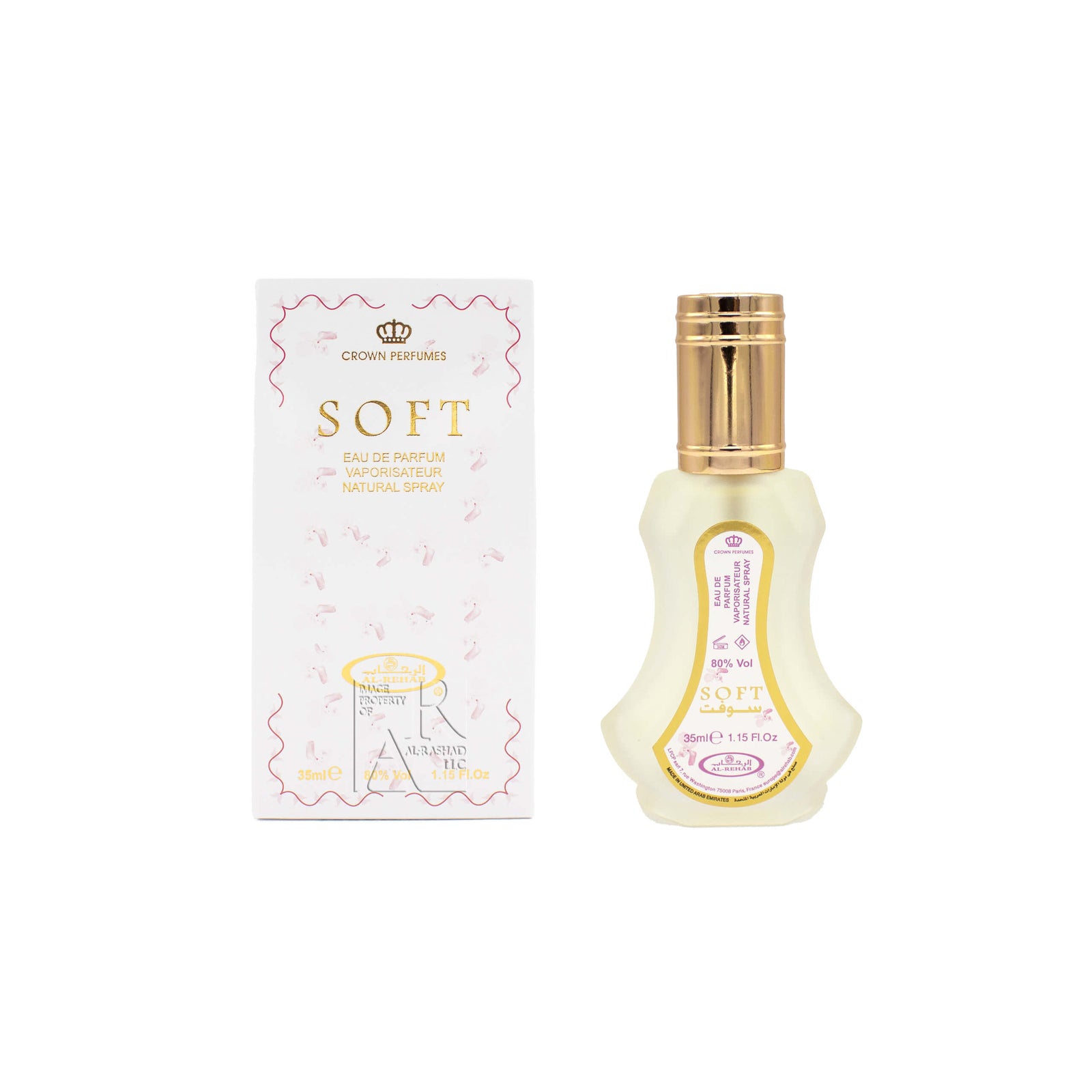 Soft Al-Rehab Eau De Natural Perfume Spray 35 ml oz)