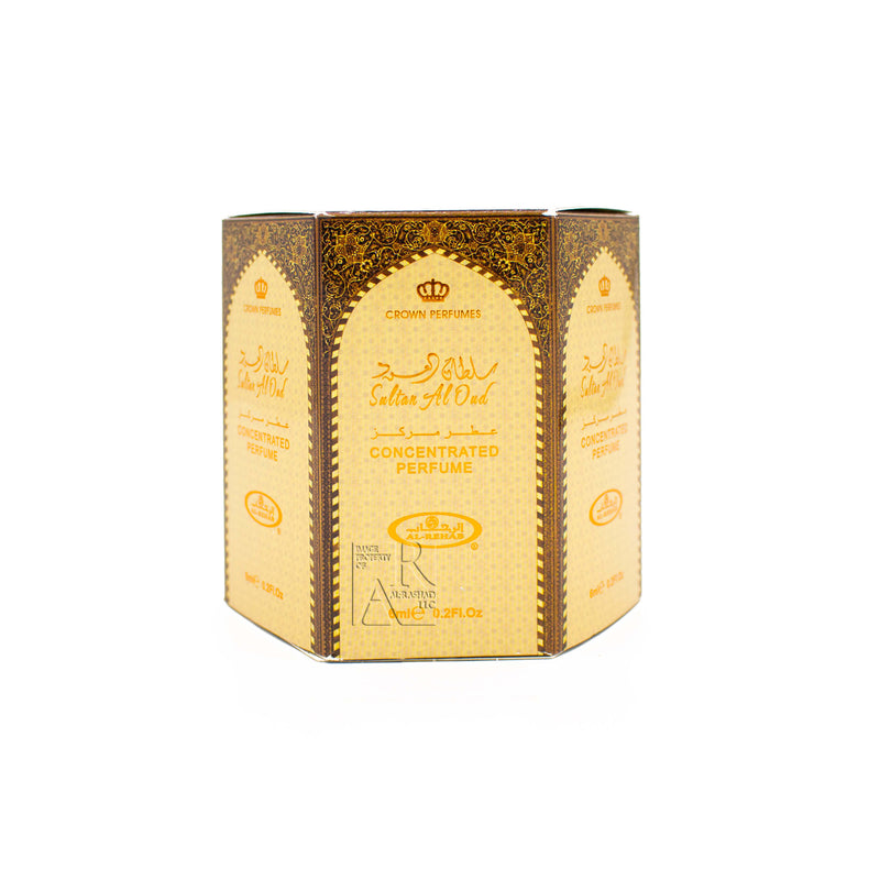 Box of 6 Sultan Al Oud - 6ml (.2oz) Roll-on Perfume Oil by Al-Rehab