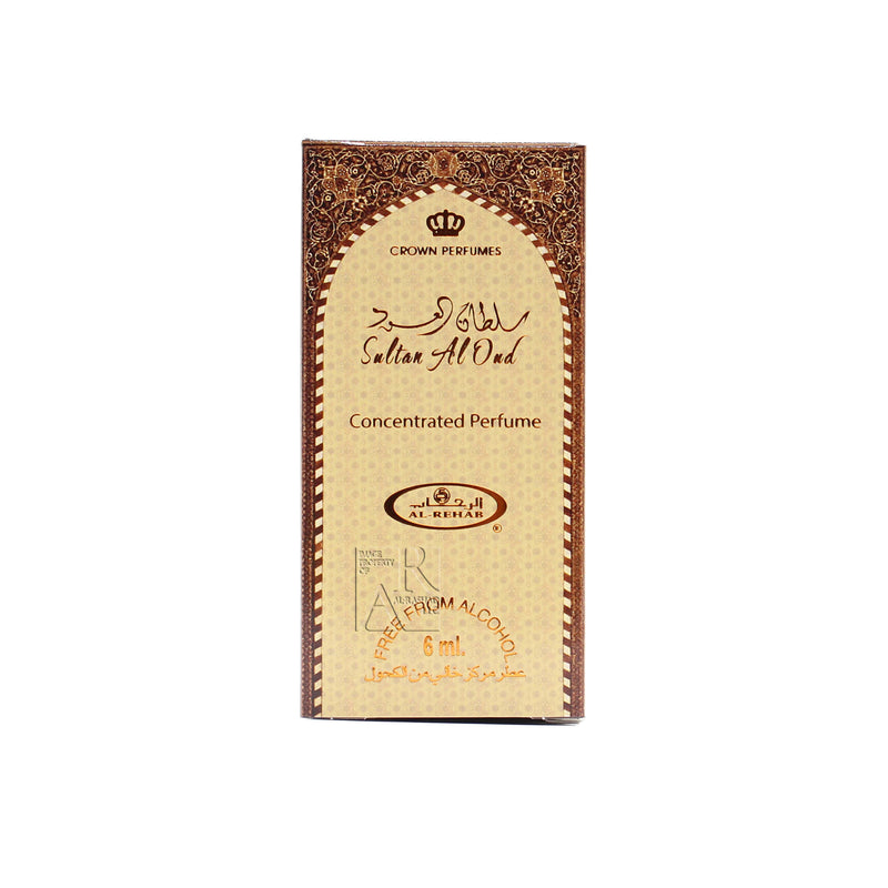Box of Sultan Al Oud - 6ml (.2oz) Roll-on Perfume Oil by Al-Rehab