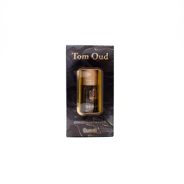 Box of Tom Oud - 6ml Roll-on Perfume Oil by Surrati