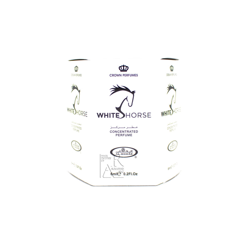 Box of 6 White Horse - 6ml (.2oz) Roll-on Perfume Oil by Al-Rehab