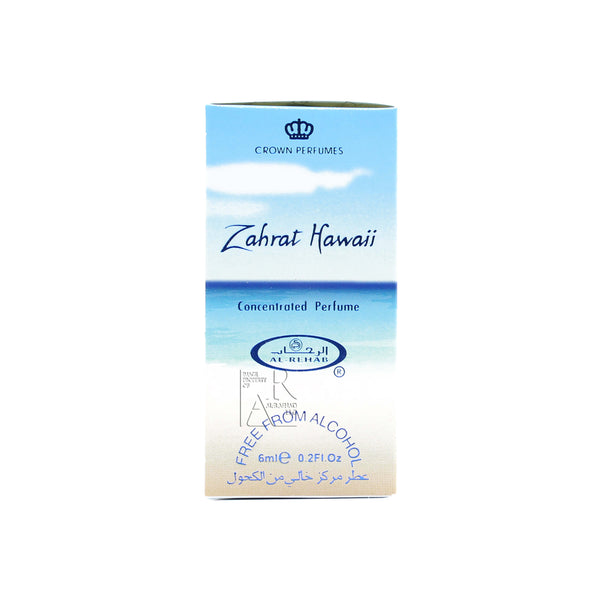 Box of Zahrat Hawaii - 6ml (.2 oz) Perfume Oil by Al-Rehab
