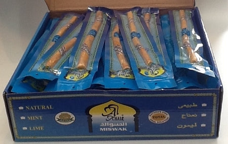 Miswak - Natural Flavor 8" (Box of 60) by Al-Khair