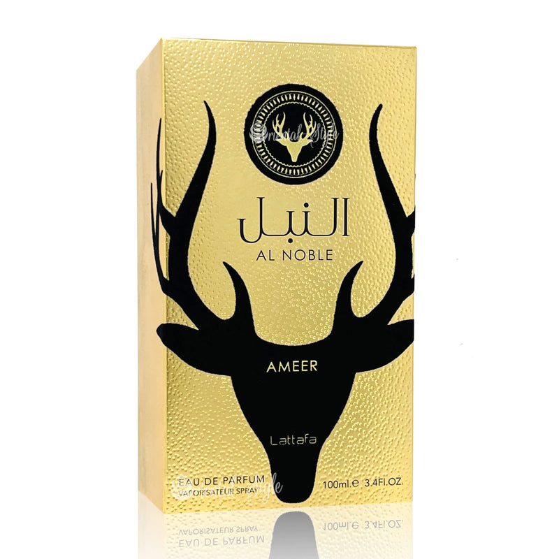 Box of Al Noble Ameer - Eau De Parfum Spray (100 ml - 3.4Fl oz) by Lattafa