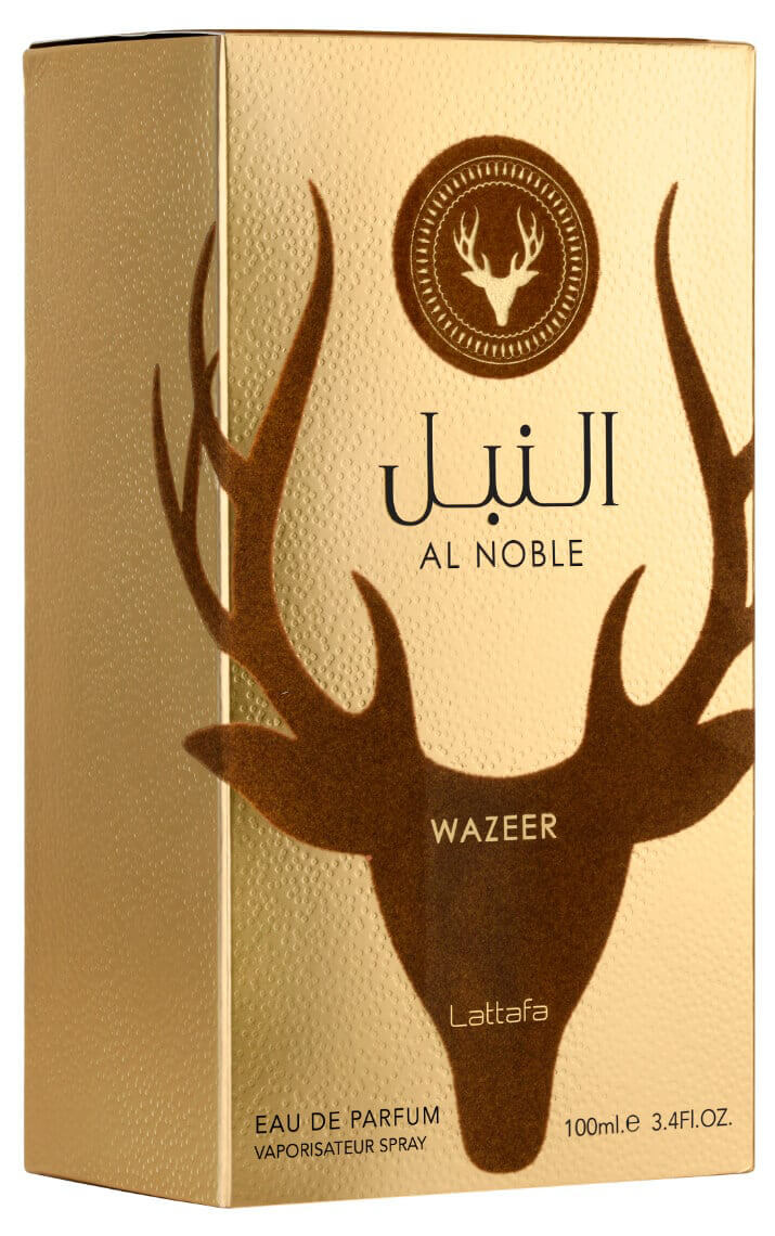 Box of Al Noble Wazeer - Eau De Parfum Spray (100 ml - 3.4Fl oz) by Lattafa