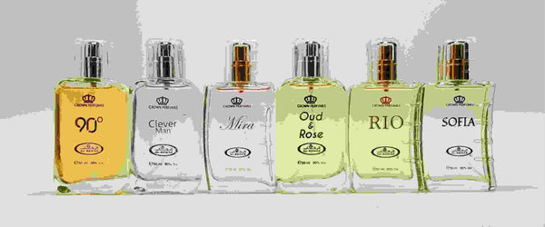 6 Pack - Assored Al-Rehab Eau De Perfume Natural Spray (50 ml/1.65 fl. oz)