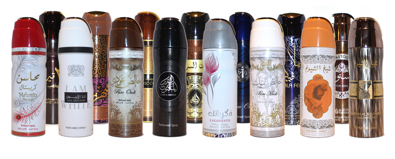 Assorted Deodorant Perfumed Spray by Lattafa - Set of 15