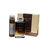 Ameer Al Oud - Eau De Parfum Spray (100 ml - 3.4Fl oz) with Deo by Lattafa - Al-Rashad Inc