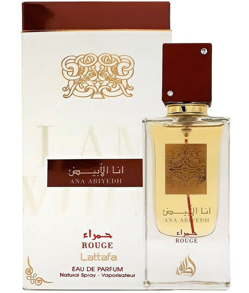 Ana Abiyedh Rouge - Eau De Parfum Spray (60 ml) by Lattafa - Al-Rashad Inc