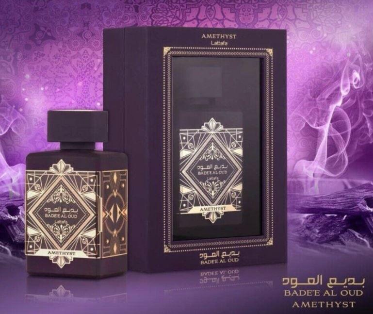 Badee Al Oud Amethyst - Eau De Parfum Spray (100 ml - 3.4Fl oz) by  Lattafa - Al-Rashad Inc
