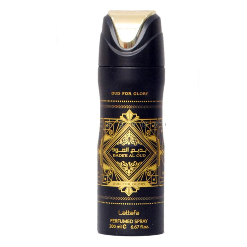 Badee Al Oud - Deodorant Perfumed Spray (200 ml/6.67 fl.oz) by Lattafa - Al-Rashad Inc