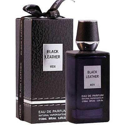Black Leather Men - Eau De Parfum - 100ml (3.3 Fl. oz) by Fragrance World