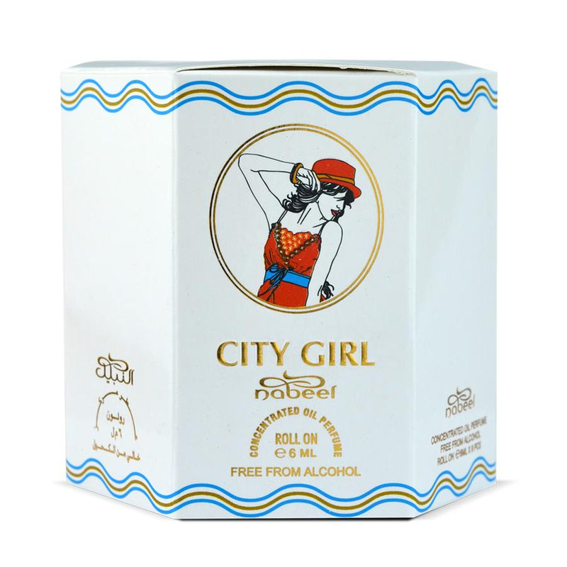 City Girl - Box 6 x 6ml Roll-on Perfume Oil by Nabeel