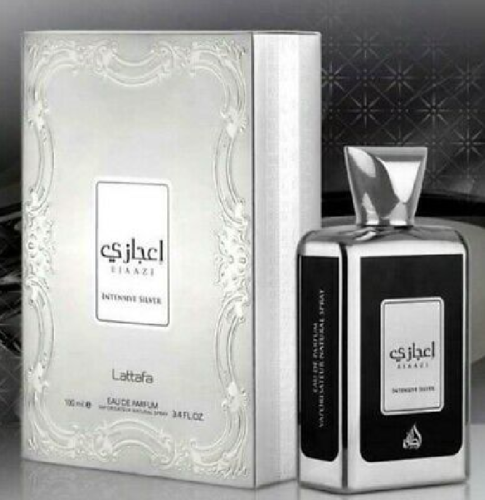 Ejaazi Intensive Silver - Eau De Parfum Spray (100 ml - 3.4Fl oz) by Lattafa - Al-Rashad Inc