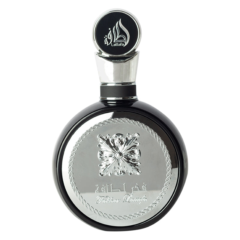 Fakhar Lattafa (Pride of Lattafa)  SIlver (for Men) - Eau De Spray Parfum (100 ml - 3.4Fl oz) by Lattafa - Al-Rashad Inc
