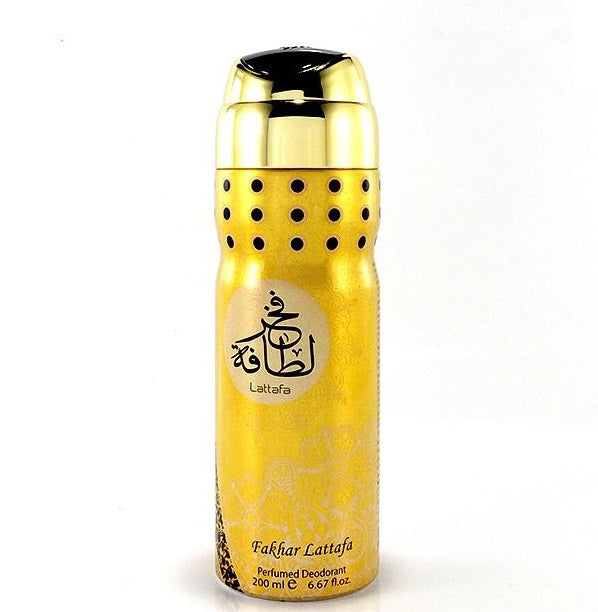 Fakhar Lattafa  (Gold) - Deodorant Perfumed Spray (200 ml/6.67 fl.oz) by Lattafa - Al-Rashad Inc