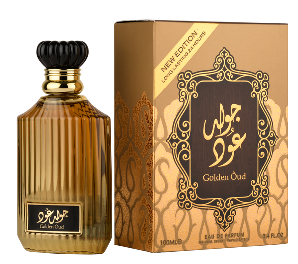 Golden Oud - Eau De Parfum Spray (100 ml - 3.4Fl oz) by Asdaaf (Lattafa) - Al-Rashad Inc
