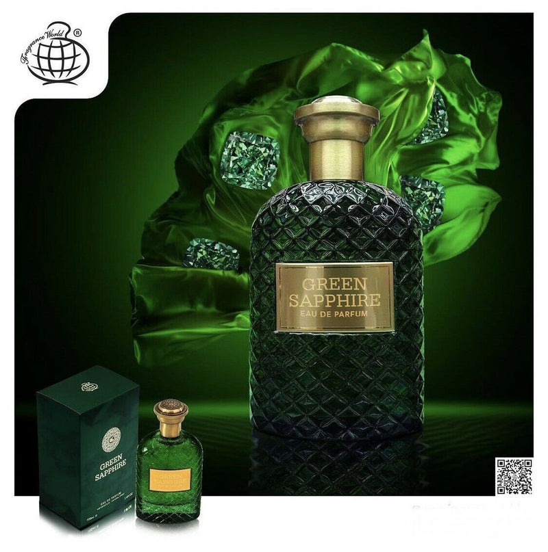 Green Sapphire -  Eau De Parfum - 80ml by Fragrance World - Al-Rashad Inc