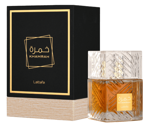 Khamrah  - Eau De Parfum Spray (100 ml - 3.4Fl oz) by Lattafa - Al-Rashad Inc