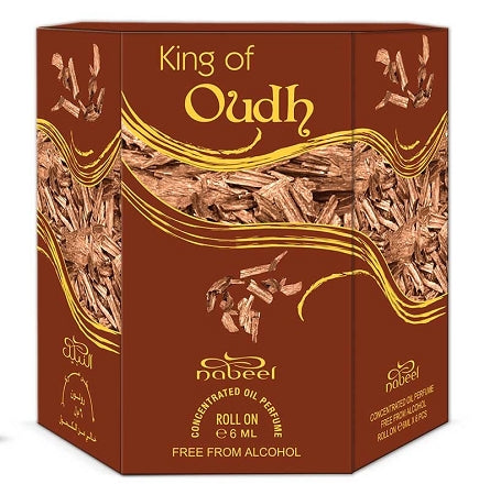 King of Oudh  - Box 6 x 6ml Roll-on Perfume Oil by Nabeel