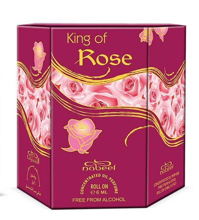 King of Rose - Box 6 x 6ml Roll-on Perfume Oil by Nabeel