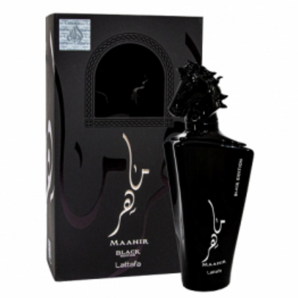 Maahir Black - Eau De Parfum Spray (100 ml - 3.4Fl oz) by  Lattafa - Al-Rashad Inc