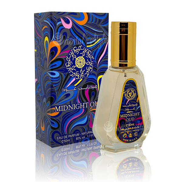 Midnight Oud -  Eau De Parfum - 50ml Spray by Ard Al Zaafaran - Al-Rashad Inc